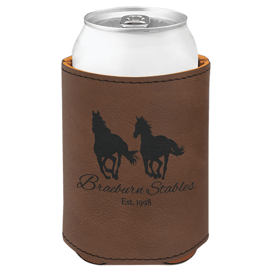 Leatherette Can Koozie - Engraving Included