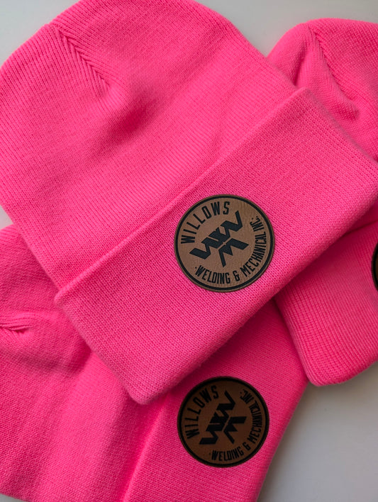 Custom Leatherette Patch Toques / Beanies, Sportsman SP12