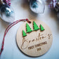 Custom first christmas ornament