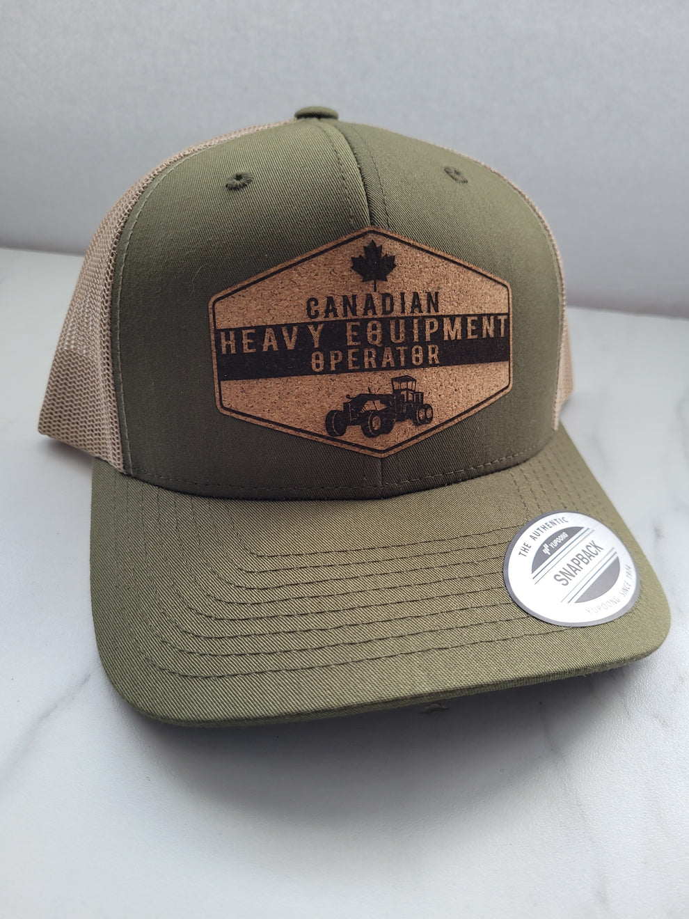 Canadian Tradesman Patch Trucker Hat - Heavy Equipment Operator