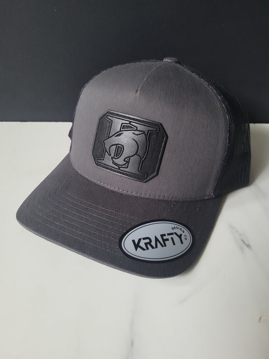 Custom real leather patch hats