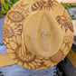 Honey bee & Floral design, Vegan Suede Rancher in Mustard Yellow