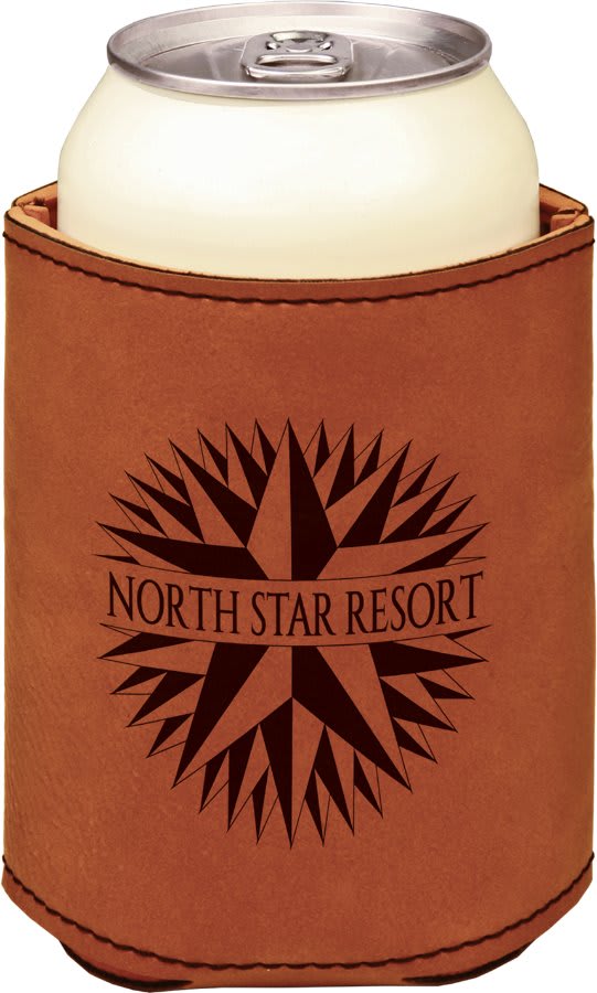 Leatherette Can Koozie - Engraving Included