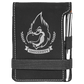 3 1/4" x 4 3/4" Laserable Leatherette Mini Notepad with Pen - Engraving Included