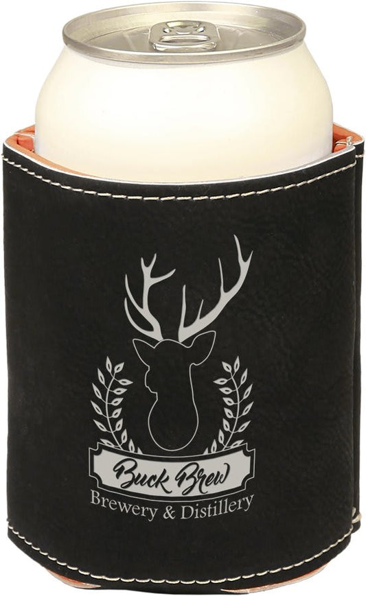 Leatherette Can Koozie - Engraving Included
