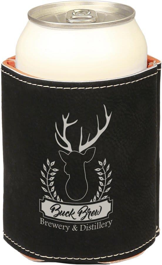 Leatherette Can Koozie - Engraving Included