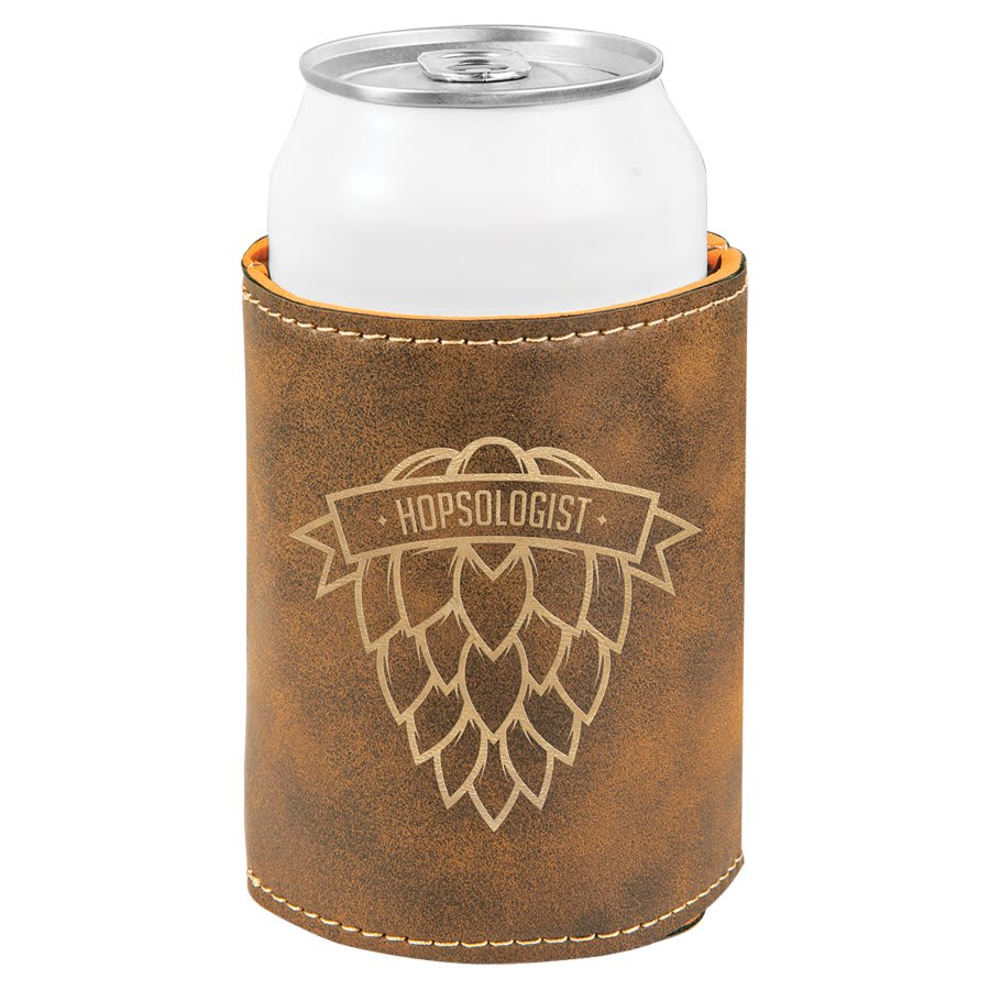 Leatherette Can Koozie - Engraving Included