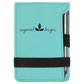 3 1/4" x 4 3/4" Laserable Leatherette Mini Notepad with Pen - Engraving Included