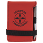 3 1/4" x 4 3/4" Laserable Leatherette Mini Notepad with Pen - Engraving Included