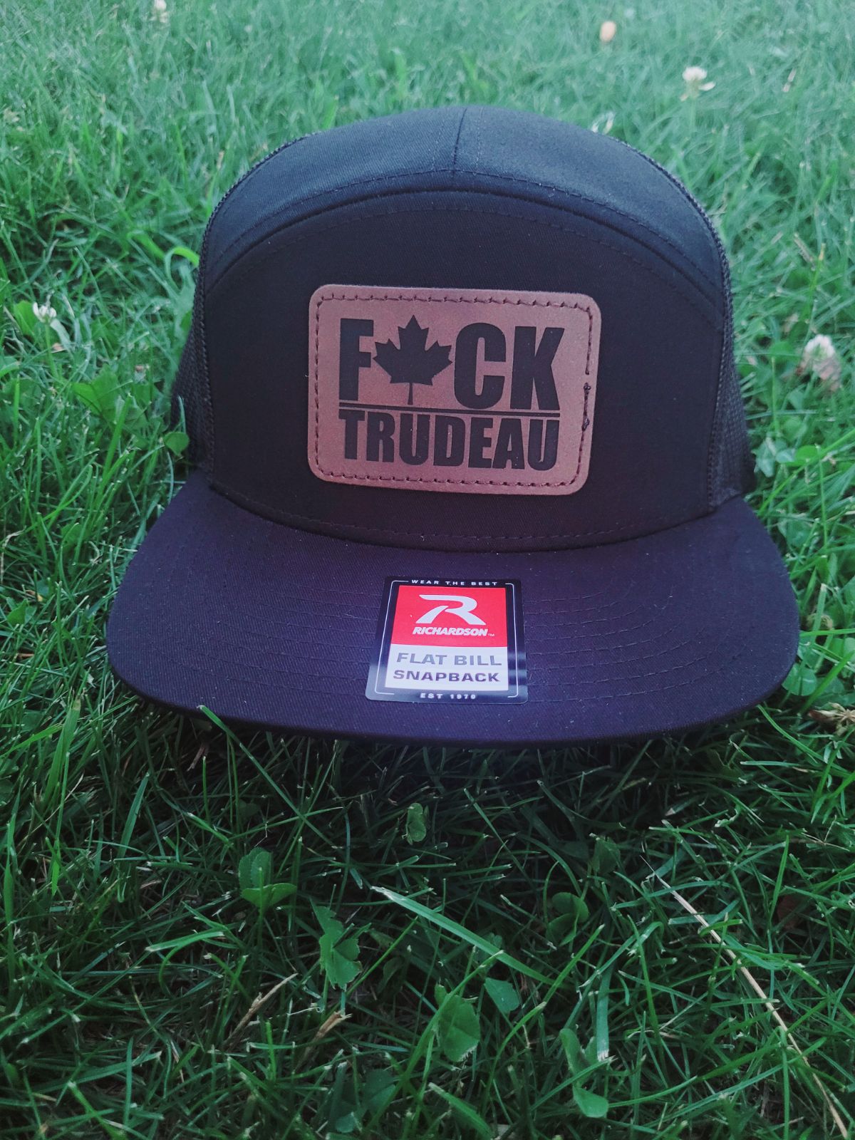 F🍁CK TRUDEAU patch trucker hat