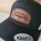Long Live Cowgirls Rawhide patch trucker hat