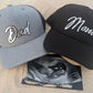 Custom brushed metallic patch hats