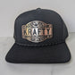 Custom brushed metallic patch hats