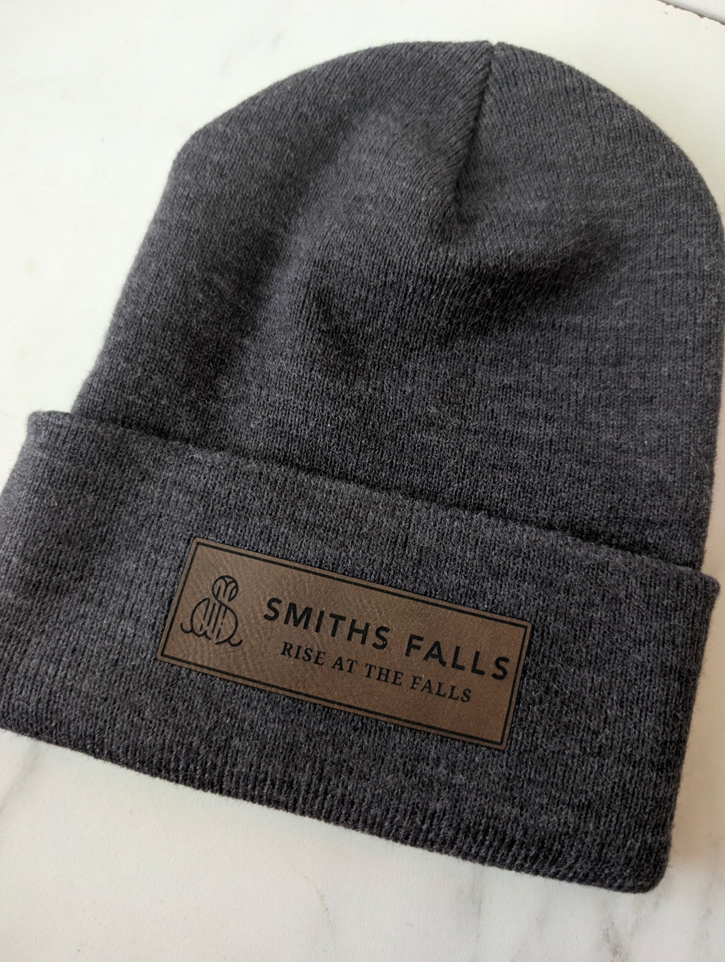 Custom Leatherette Patch Toques / Beanies, YP Classics Cuffed Beanie