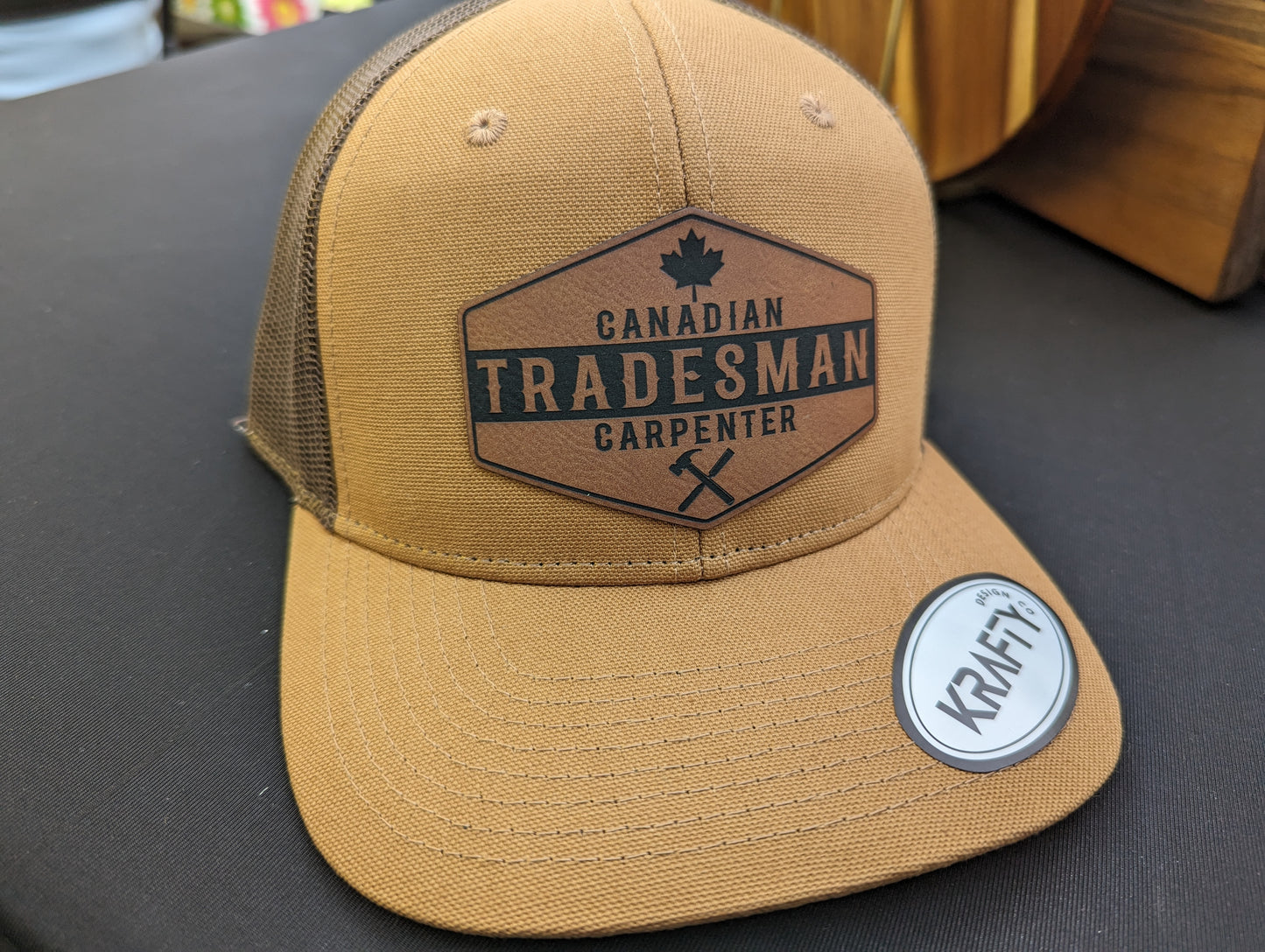 Canadian Tradesman Patch Trucker Hat - CARPENTER