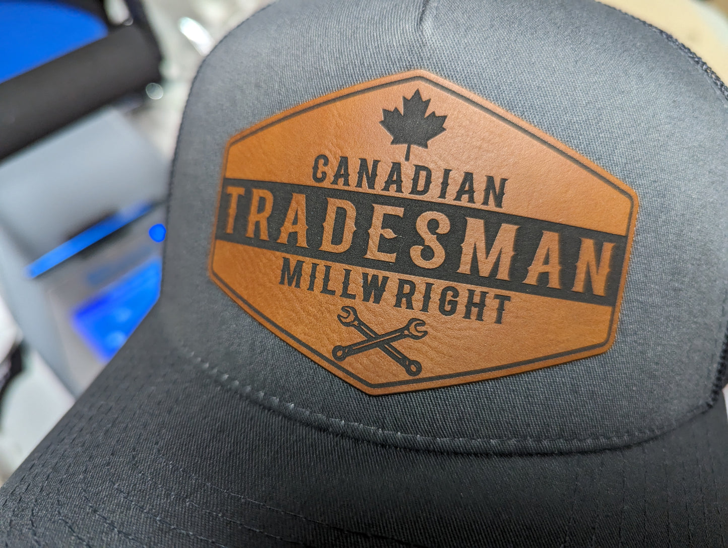 Canadian Tradesman Patch Trucker Hat - MILLWRIGHT