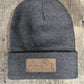 Custom Leatherette Patch Toques / Beanies, YP Classics Cuffed Beanie
