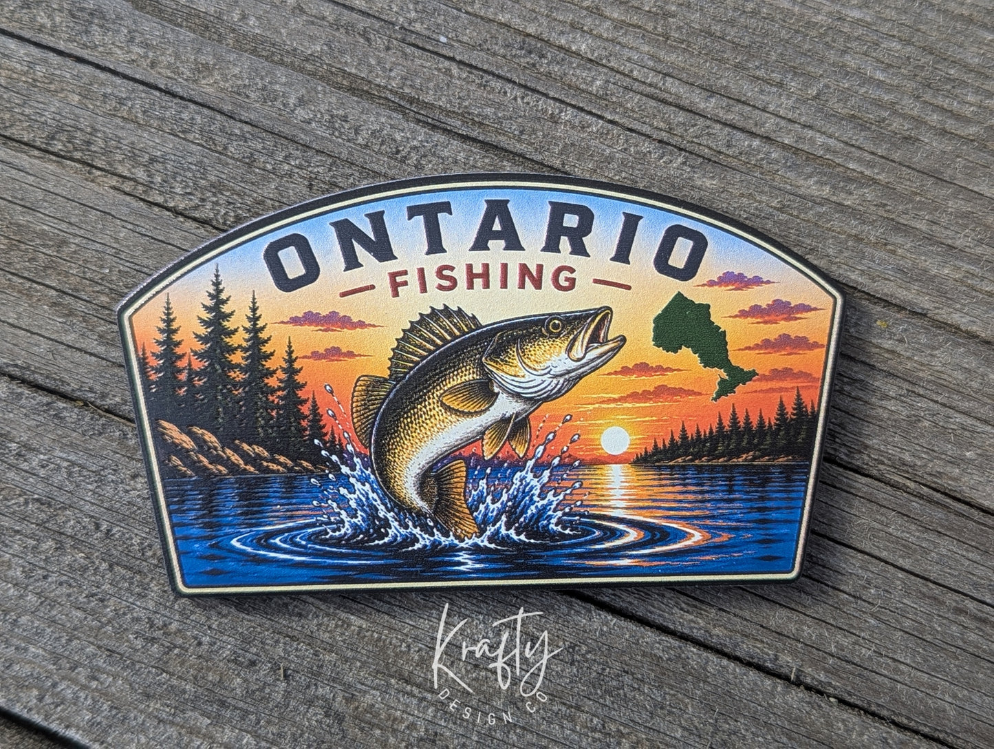 Ontario Fishing Hats – Textured UV Patch Trucker Hats | Pike, Walleye, Bass