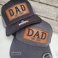 DAD leather patch trucker hat