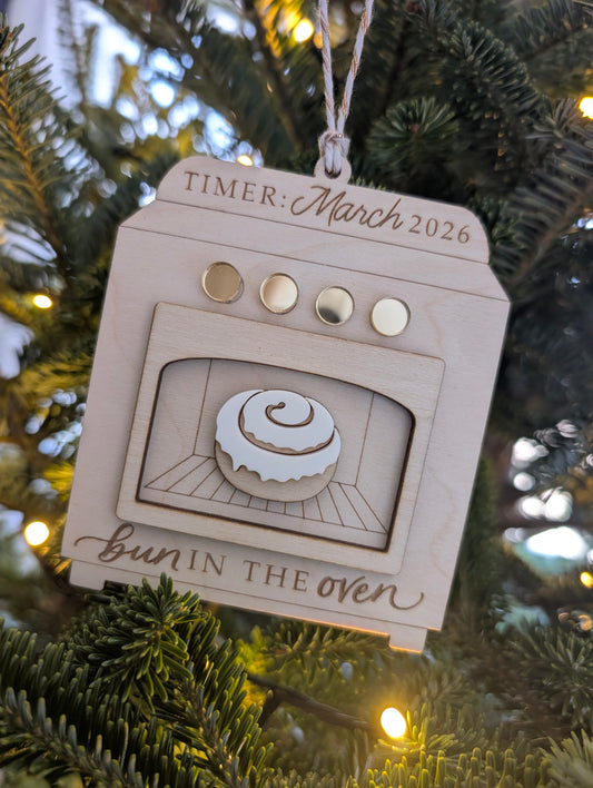 Bun in the oven ornament