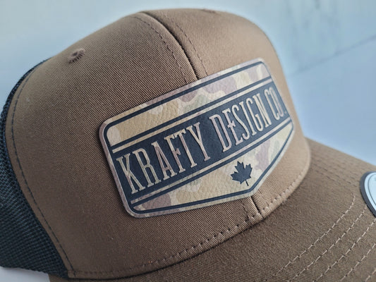 Custom camo patch hat