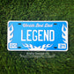 Custom decor license plate