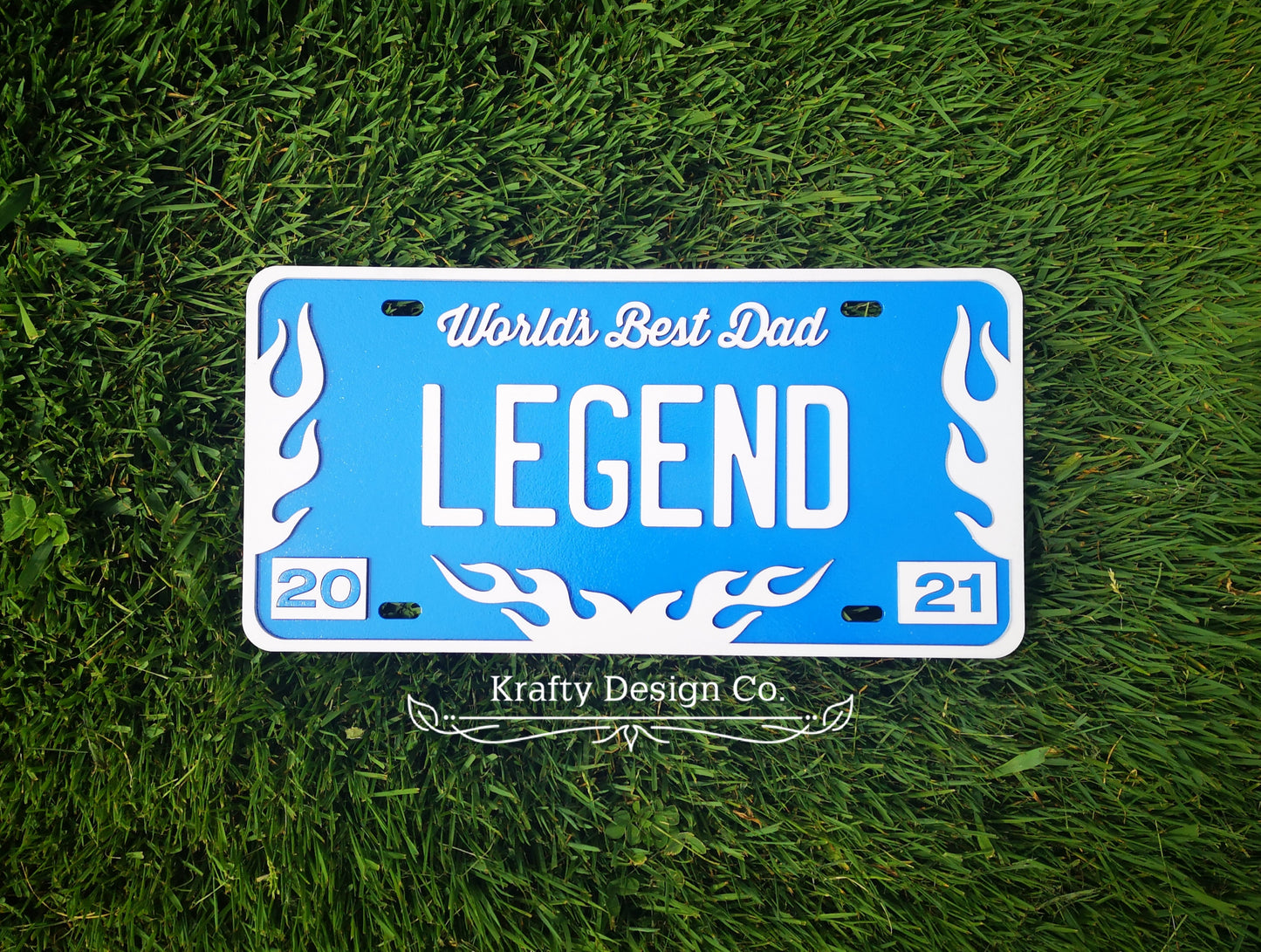 Custom decor license plate