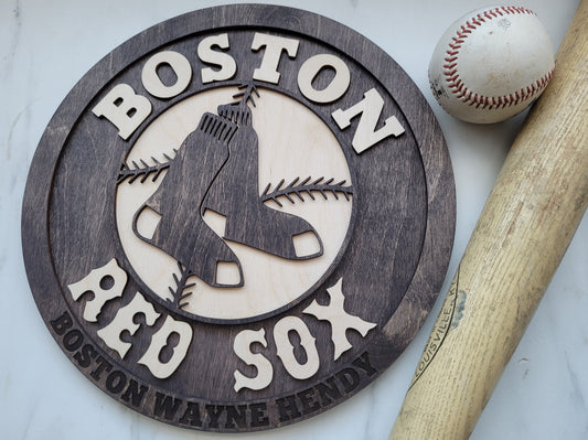 Engraved Boston sign