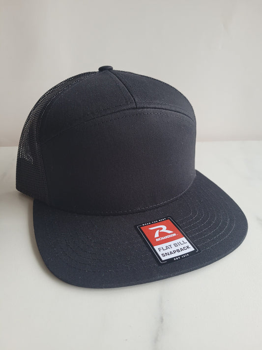 Flat bill black Richardson hat