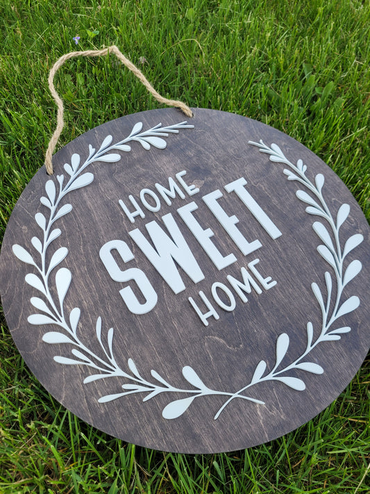 Home sweet home sign