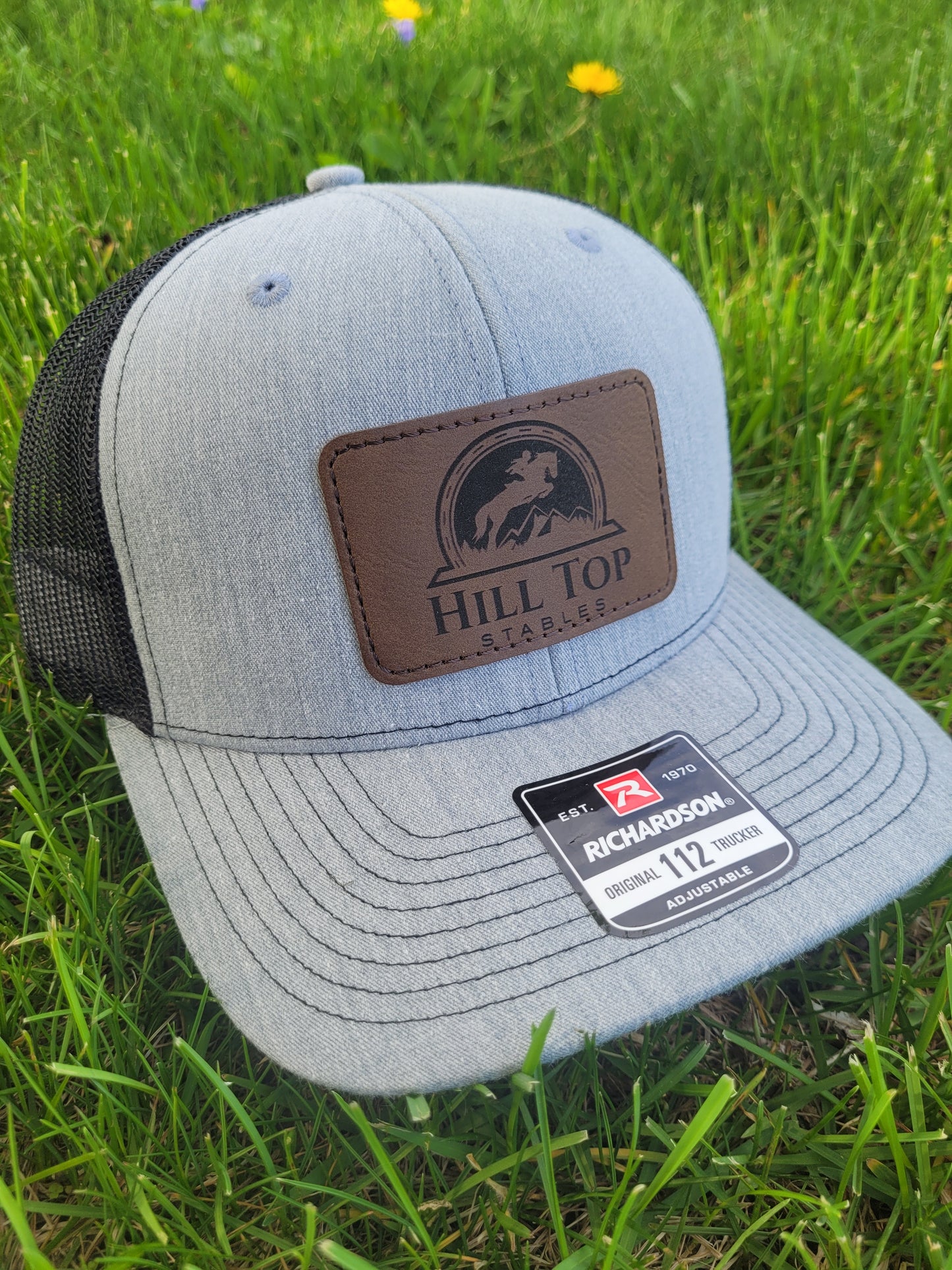 Heather grey/black Richardson hat