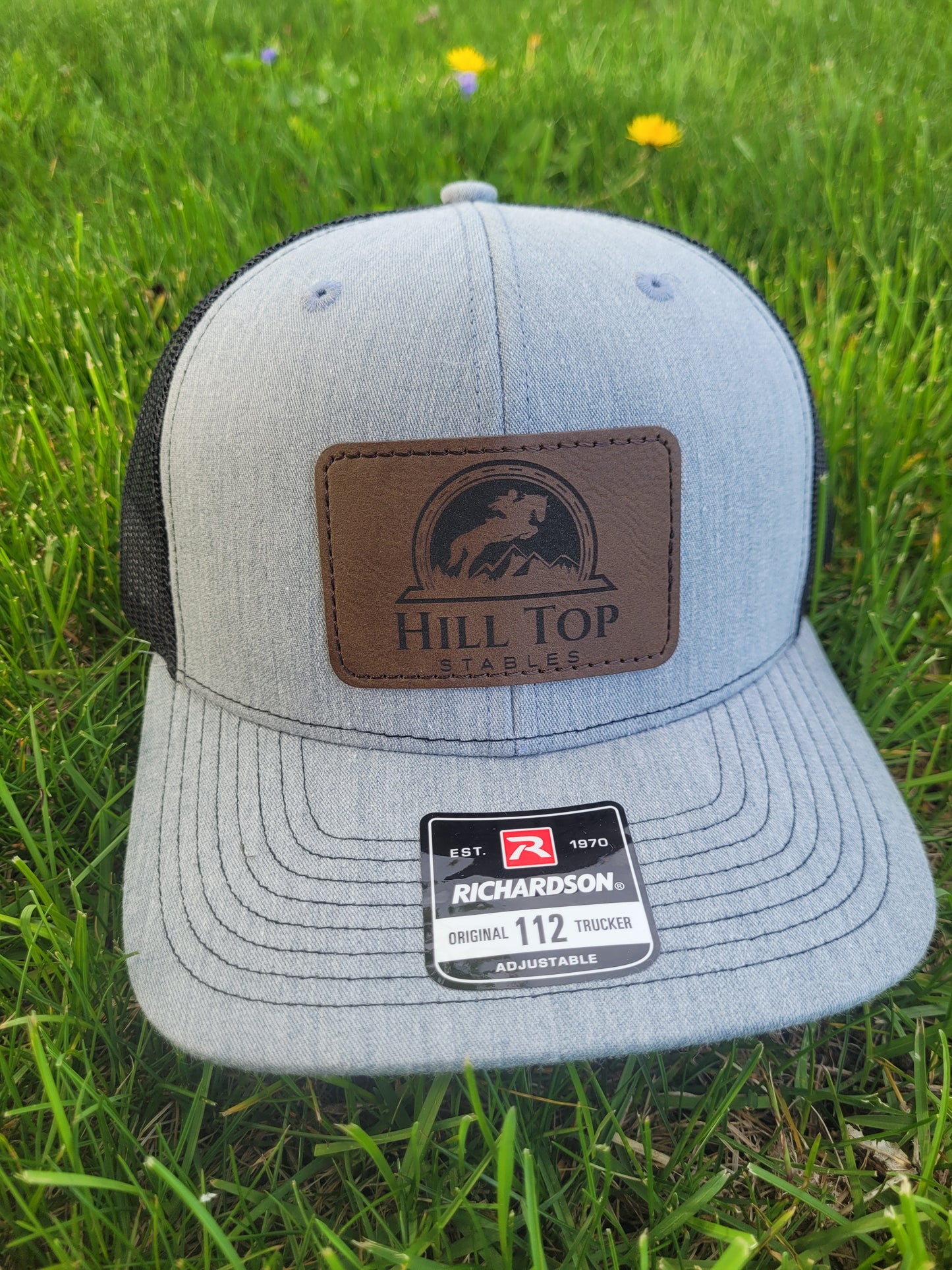 Heather grey/black Richardson hat