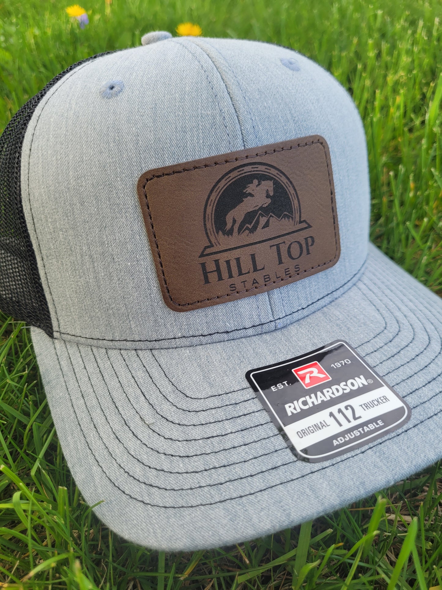 Heather grey/black Richardson hat