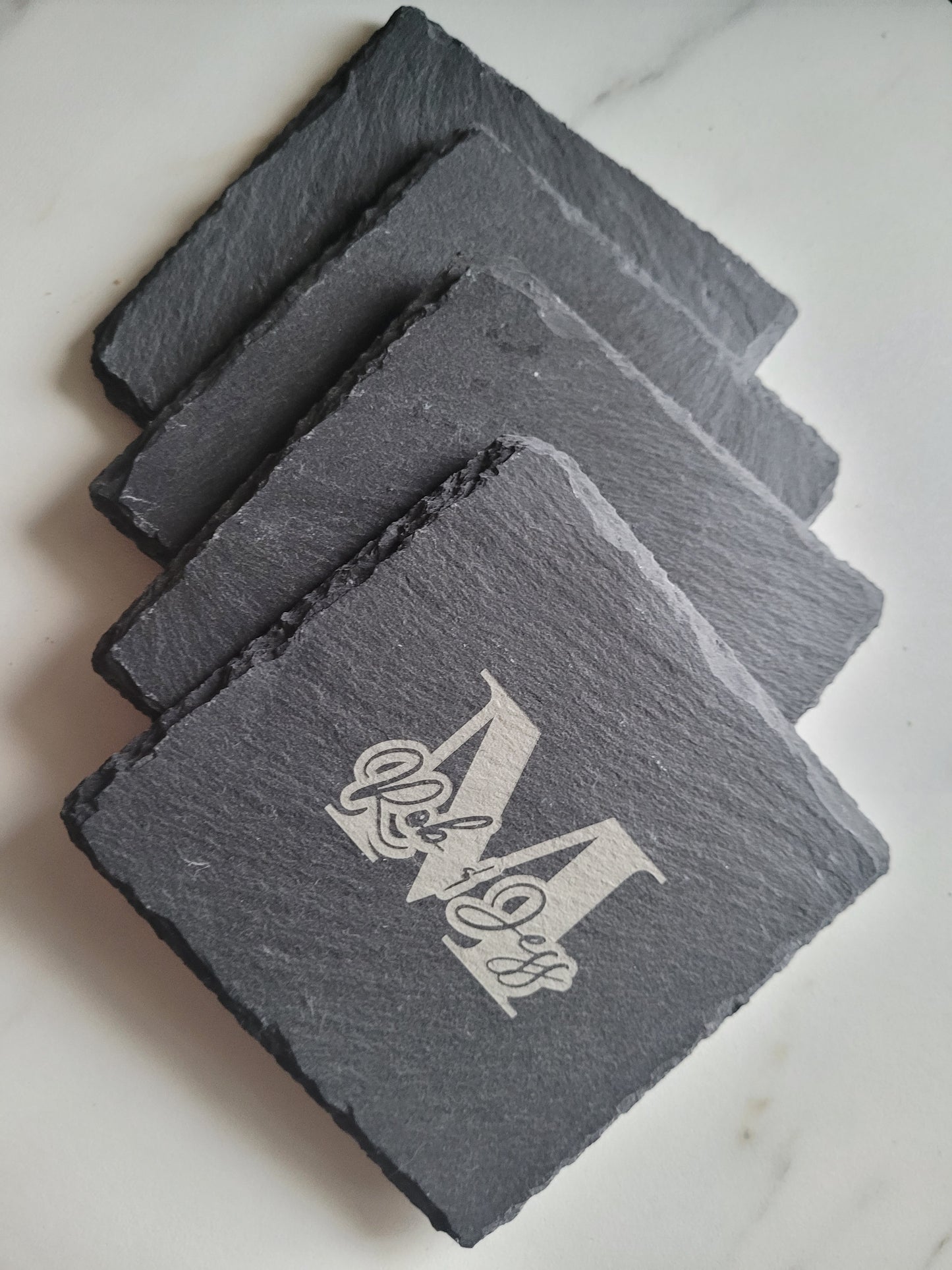 Slate coasters