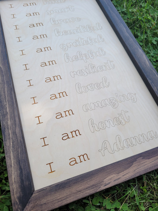 Paint your own affirmation sign