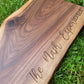 Custom walnut charcuterie board