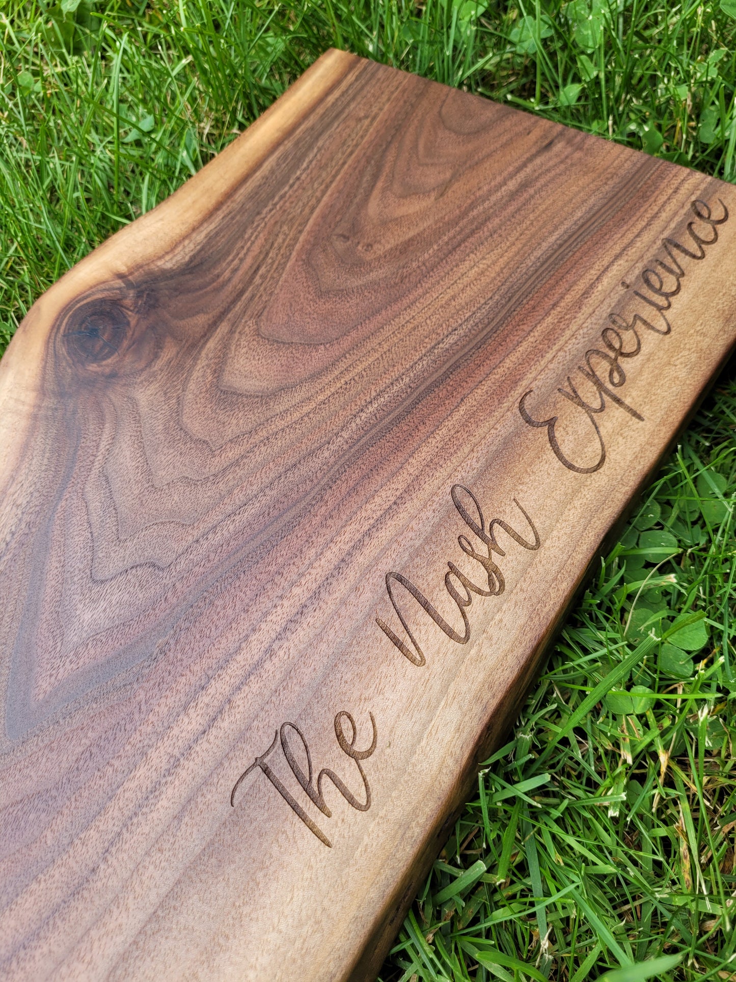 Custom walnut charcuterie board