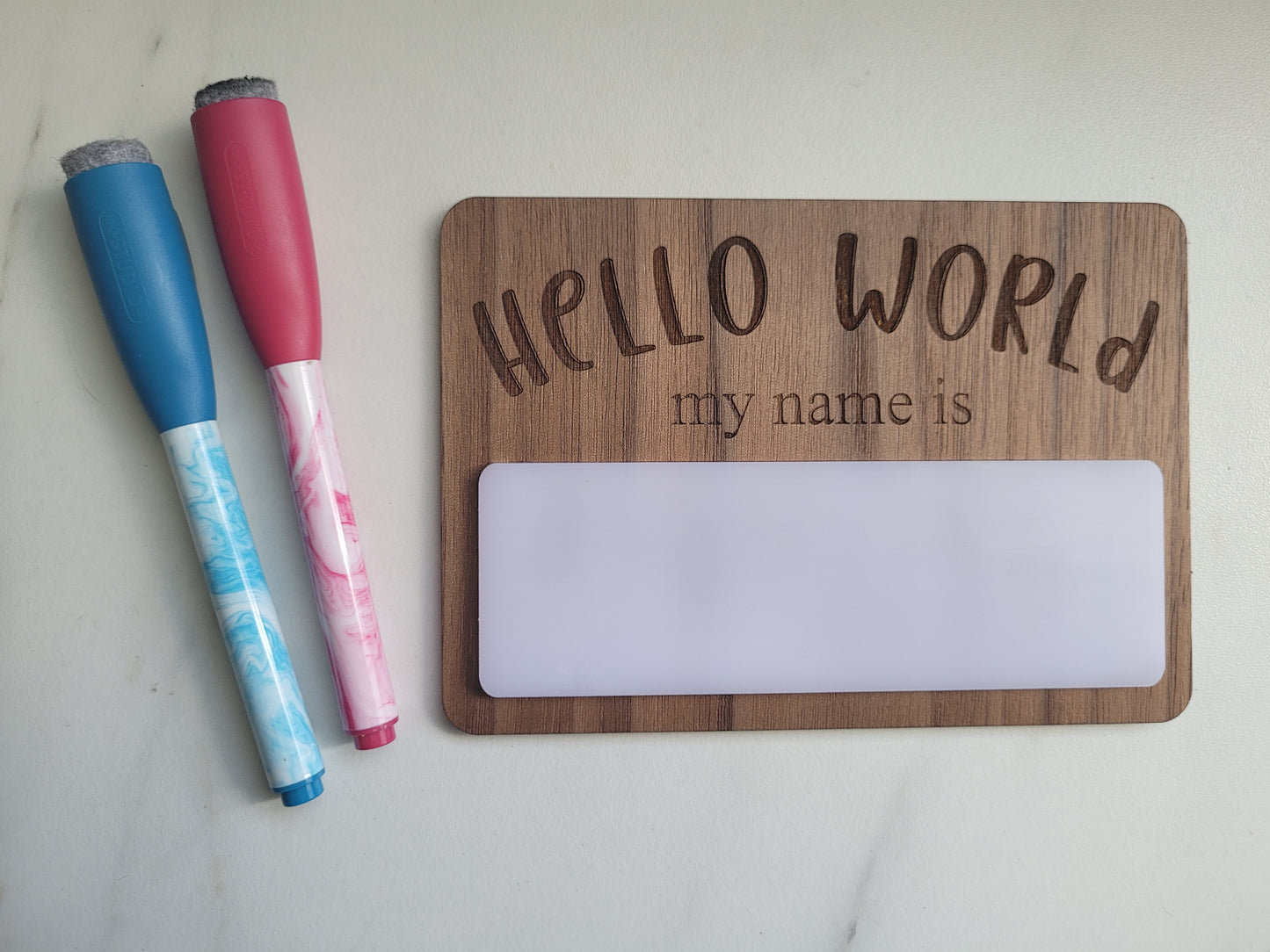 Hello world dry erase board