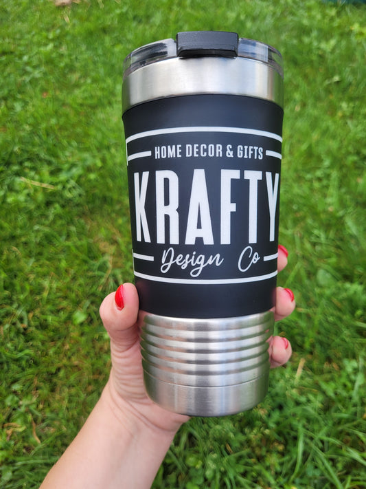 Custom engraved tumbler