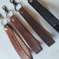 Custom leather key fobs