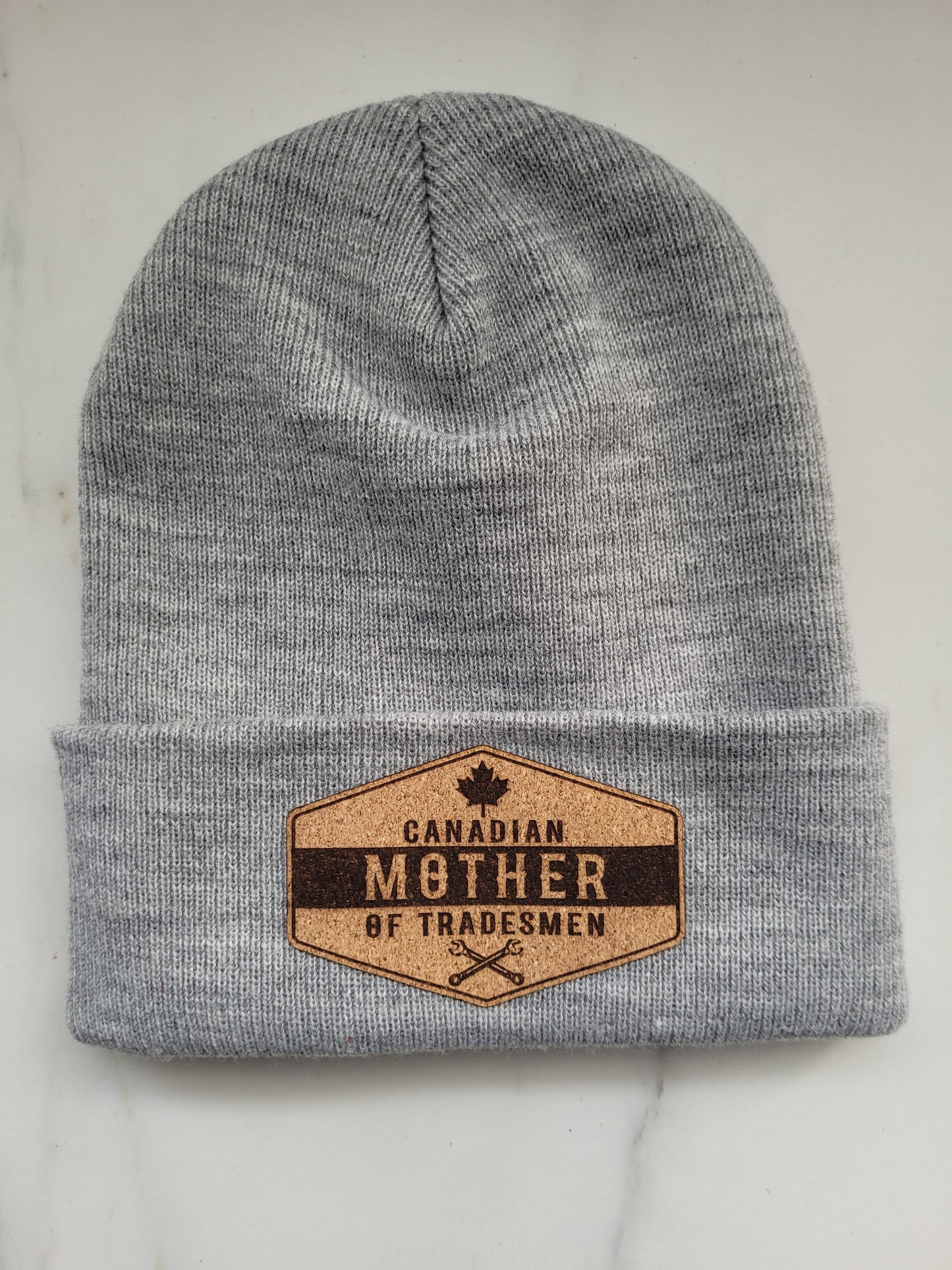 Custom cork patch toques