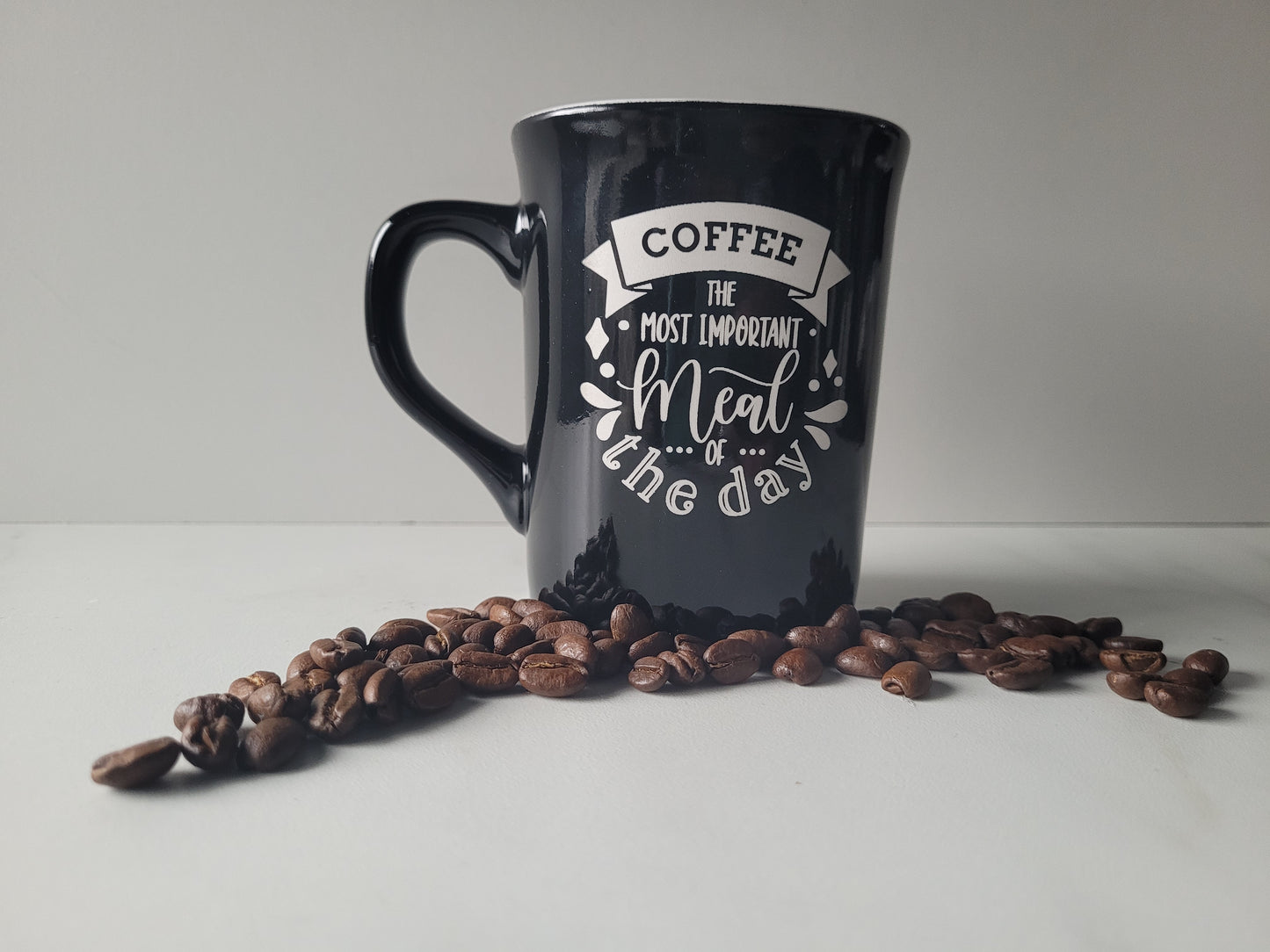 Custom engraved coffee mug