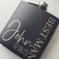 Engraved flask