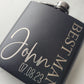 Engraved flask