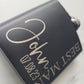 Engraved flask