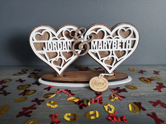 Custom name heart sign