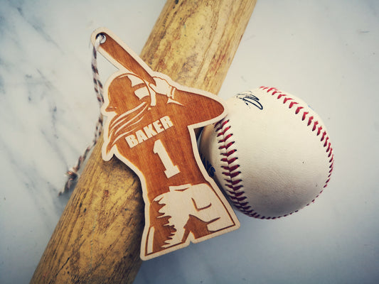 Personalized baseball ornaments