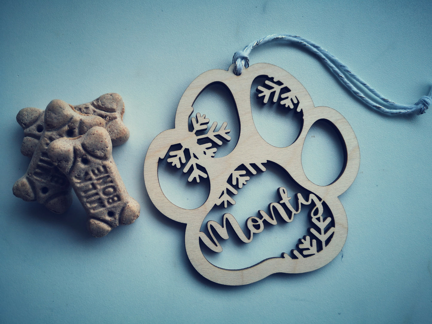 Paw print ornament